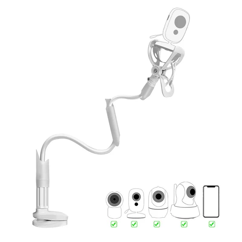Universal multifunction phone stand Support for bed Lazy cot Adjustable long arm 85 cm Baby Monitor Wall mounting Camera for shelf X5