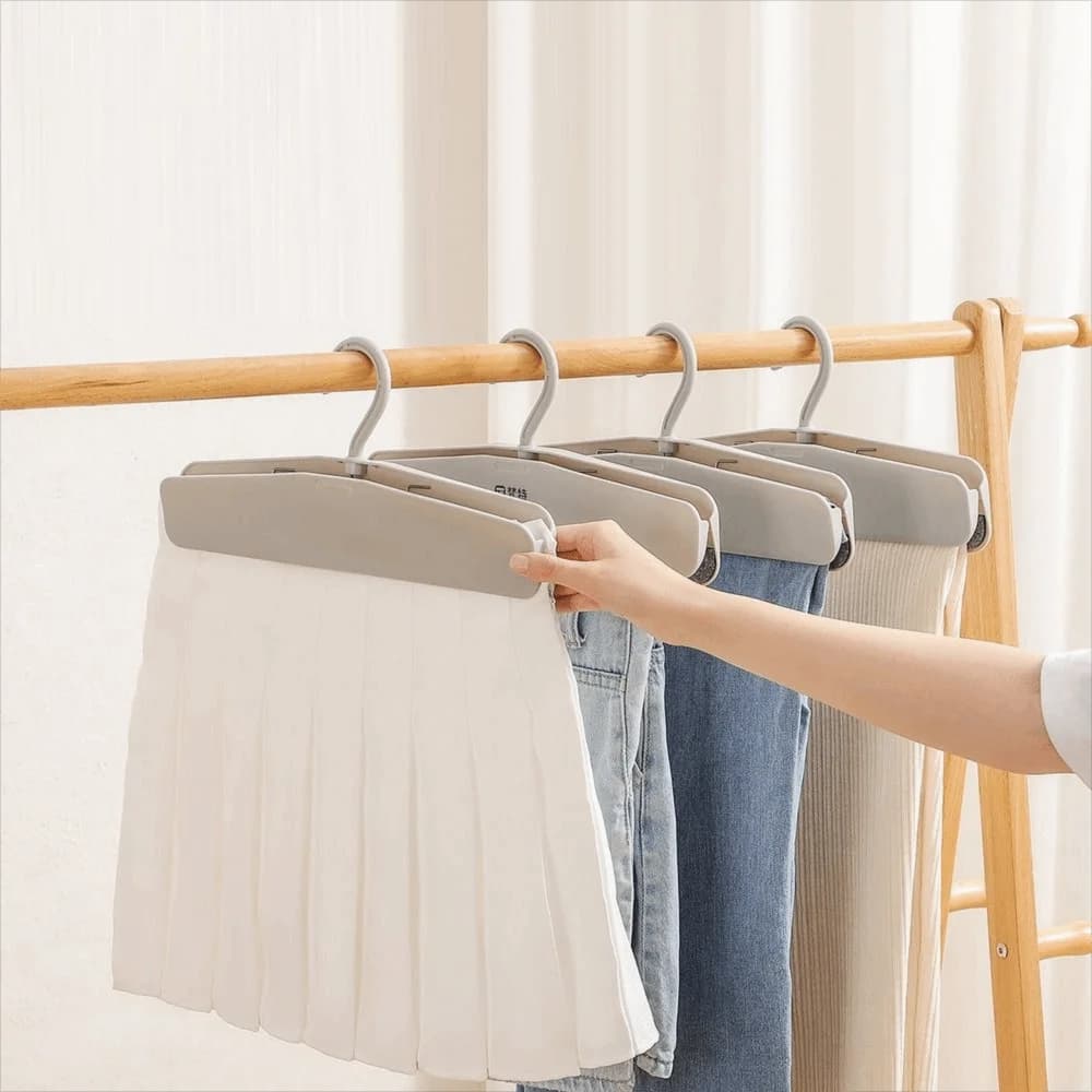 New Hooks for Anti-Slip Pants Clip for Spacious Clothes Easy to Handle Hangers for ordered skirts without track skirt for pants