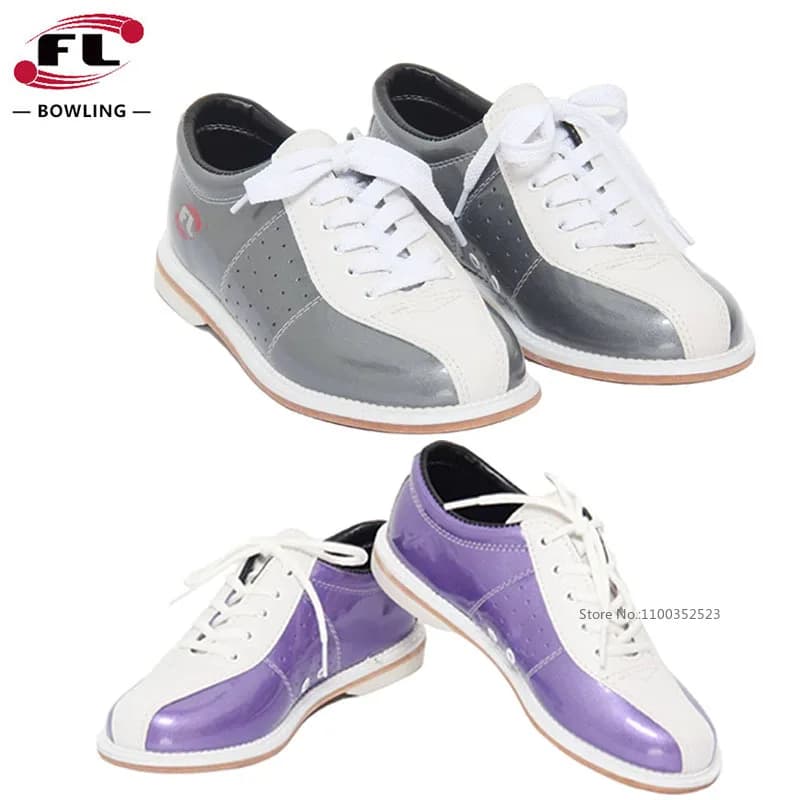 Pro Unisex Bowling Alley Athletic Shoes Size Women Men Anti Slip Bowling Student Gym Sports Shoes Indoor Training Sneakers 31-48