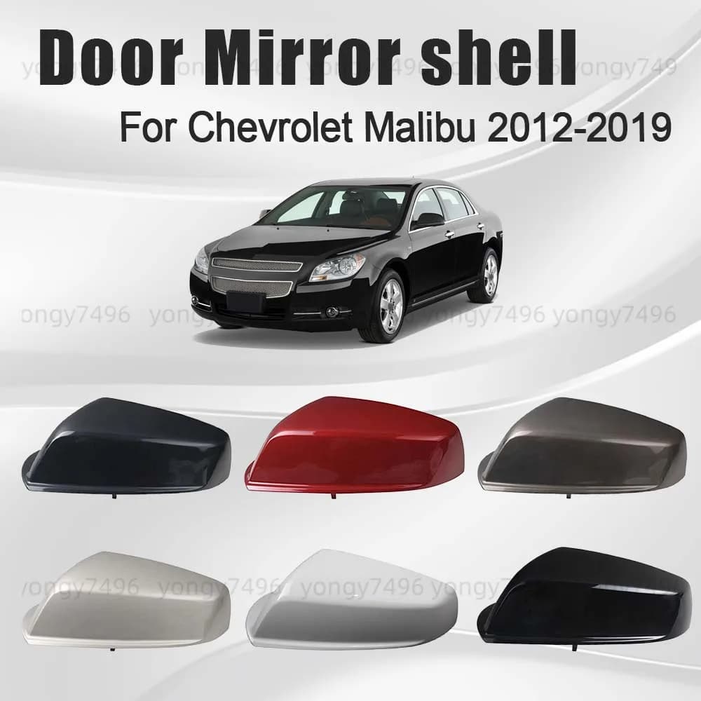 Protective Cover White Black Red Brown Mirror for Door Bags for Chevrolet Malibu 2012-2019 Heated lens frame Lower case