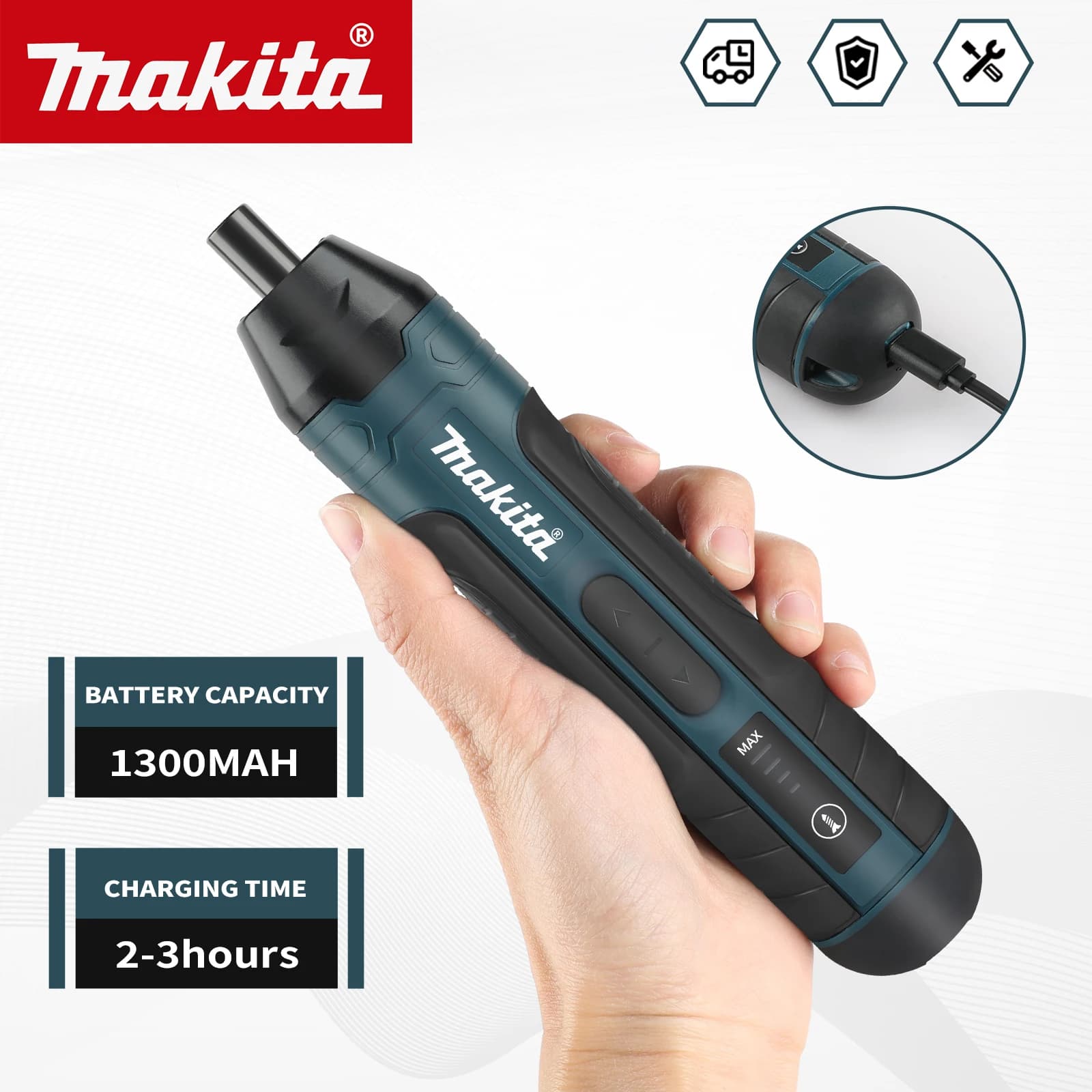 Makita Cordless Electric Screwdriver Charging Screwdriver Installation or Removal Screw Electric Tool.HT422