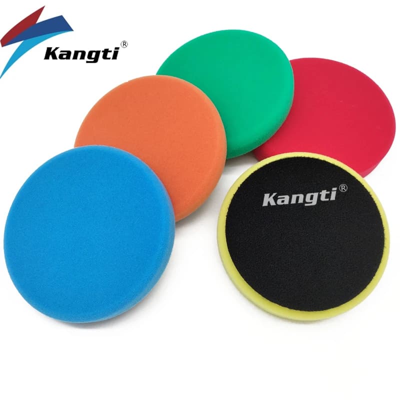 Kangti 5 "/6" Lucidatrice per auto Tampone Lucidatrice professionale Spugna Dettagli rapidi Lavaggio Cera Specchio Ceretta Schiuma pulita