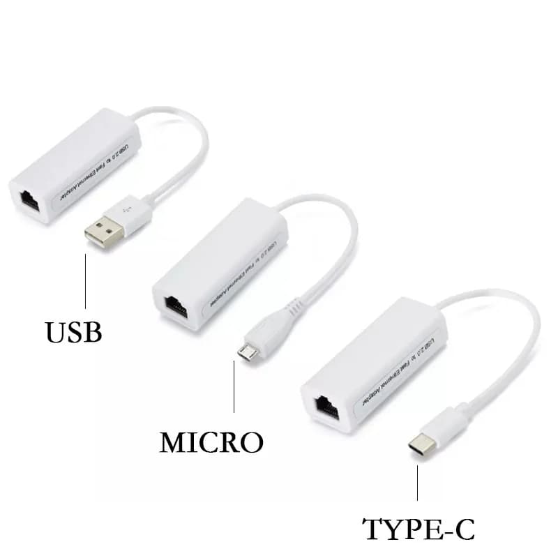Cavo Internet Micro USB tipo C a scheda di rete LAN Ethernet RJ45 10/100Mbps per PC Android Laptop Tablet Windows XP Vista Linux