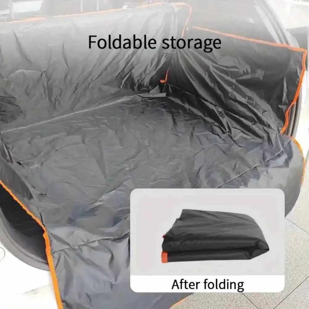 Coprisedile per auto per cani Impermeabile in tessuto Oxford 600D Pet Travel Dog Carrier Tappetino per bagagliaio per auto SUV Cargo Liner Parti auto ispessite
