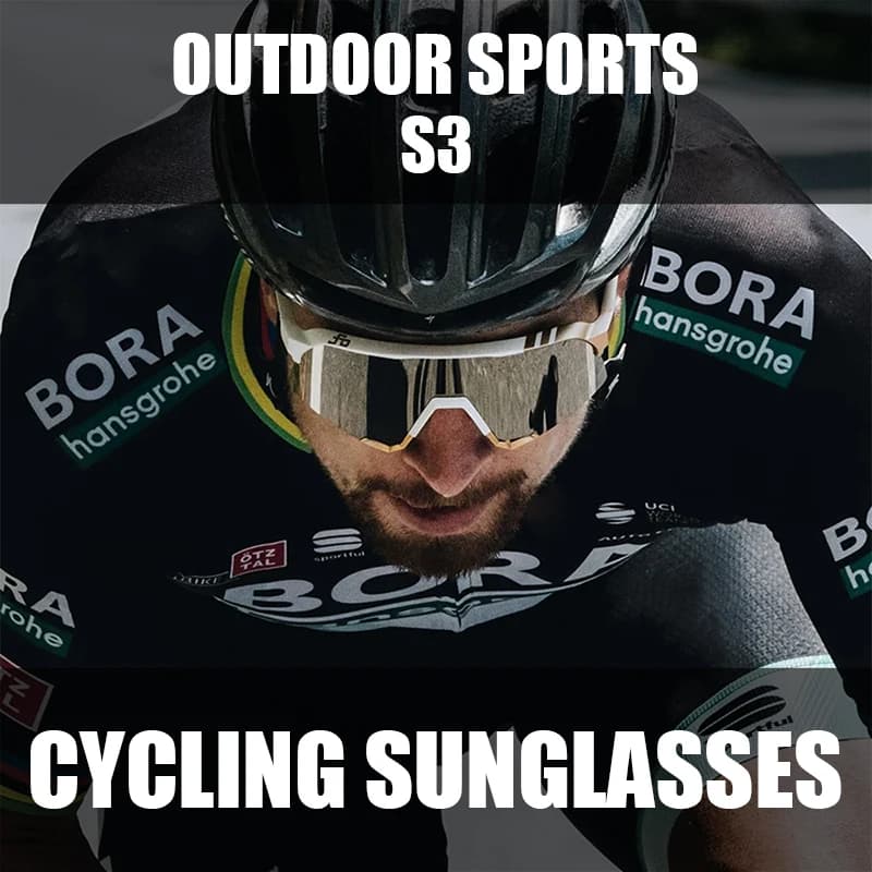 Set di occhiali da sole per bici di marca a 3 lenti S3 Occhiali da ciclismo da uomo Occhiali da sole per bicicletta da strada per donna Occhiali fotocromatici per mountain bike