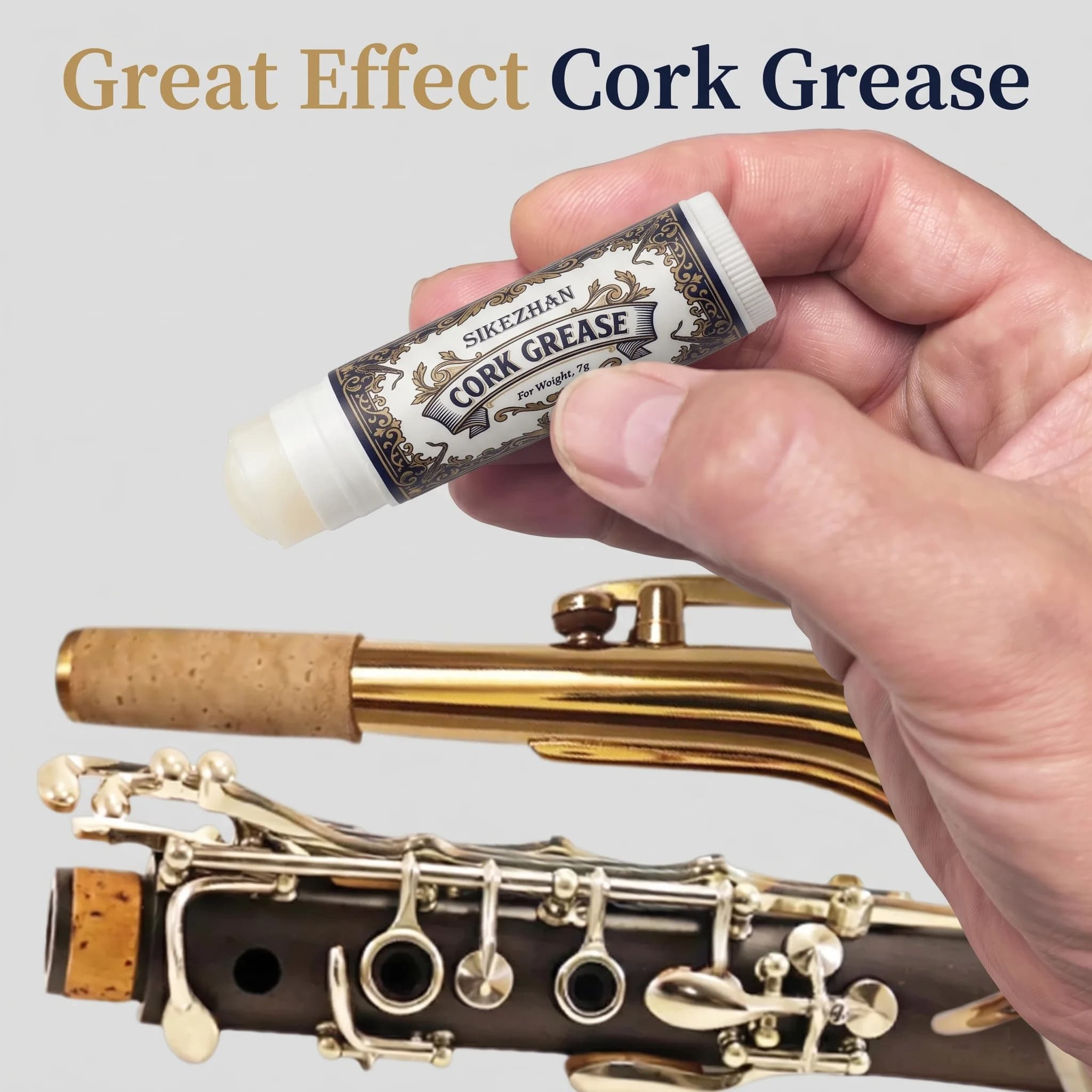 Premium Cork Grease for Clarinet Saxophone Flute Oboe Bassoon - Odorless Smooth Woodwind Instrument Lubricant，Smooth Portable