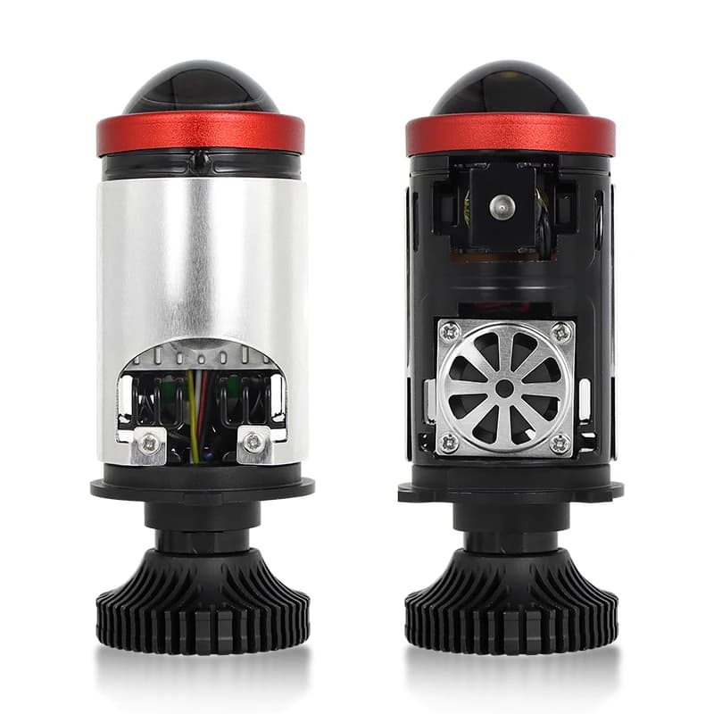 H4 Mini Bi Led Lente per proiettore Lampadine per fari 90W Lampade Turbo Luci anabbaglianti e anabbaglianti Lenti a LED per auto Moto Plug and Play
