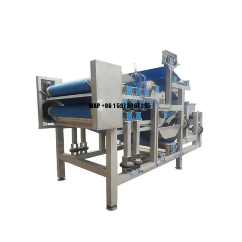 Macchina Automatica a Nastro per Pressare e Filtrare Frutta e Verdura