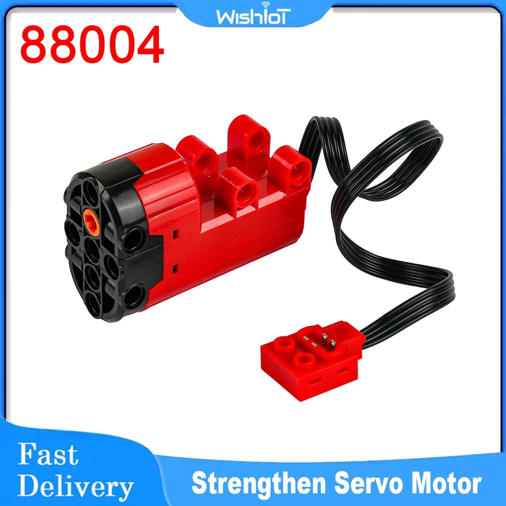88004 Blocchi di Costruzione Servomotore 7.4V Sterzo Motore di Controllo Remoto MOC Tecnologia Macchinari per Auto Camion FAI DA TE Accensione