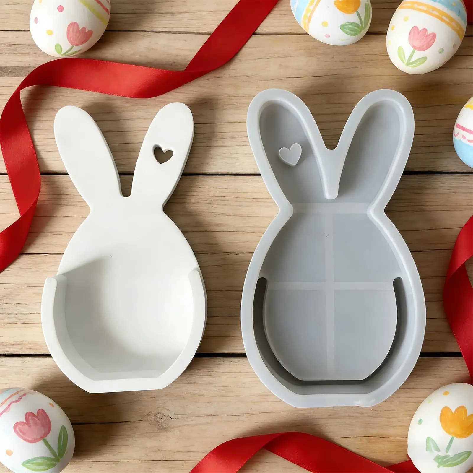 Easter Mold Reusable Flexible Crafting Tools Silicone Easter Egg Molds Holiday Decor For Resin Epoxy Wax Plaster Home Decor