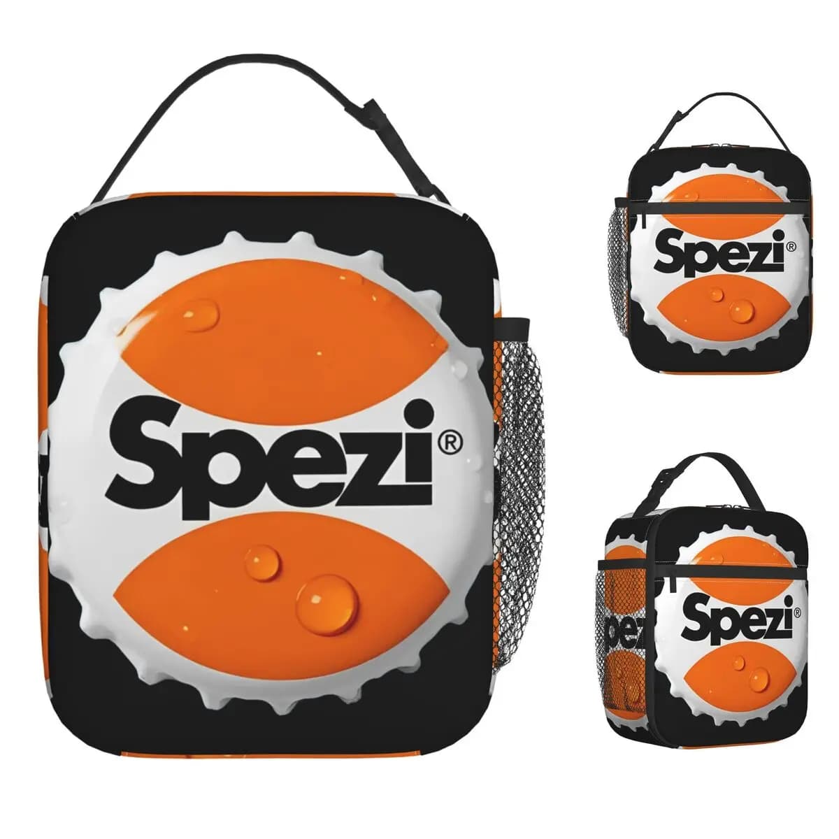 Paulaner Spezi Logo Borsa per il pranzo Scatola per il pranzo estetica per uomo Borsa termica portatile da picnic Borse termiche con stampa impermeabile