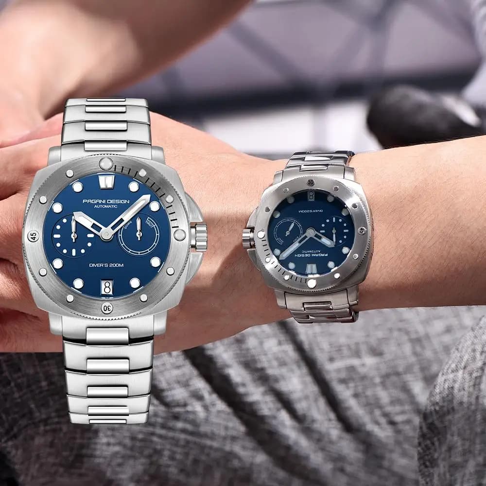 PAGANI DESIGN Men's automatic mechanical wristwatch CAL.2C10 men's waterproof stainless steel watch with reloj hombre sapphire