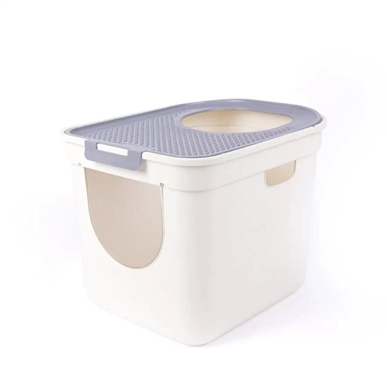 Grande lettiera per gatti chiusa con ingresso superiore antispruzzo WC singolo extra grande per animali domestici