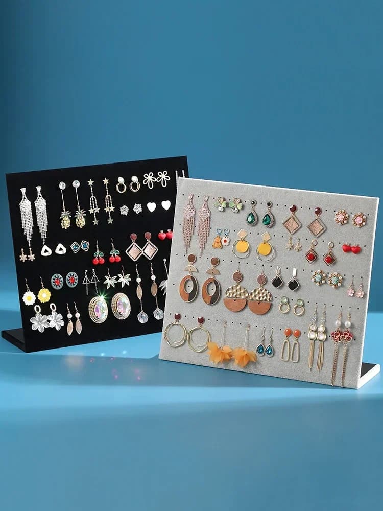 Velvet Earring Display Rack, Large Capacity Earring Storage Rack, Jewelry Rack, Ear Jewelry Display Board, Jewelry Display Props