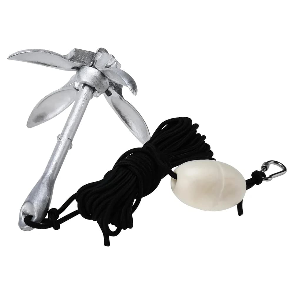 SSTT Nuovo kit di ancoraggio per kayak pieghevole per canoa, barca, jet ski, paddle board, kit di ancoraggio per barche durevoli per kayak