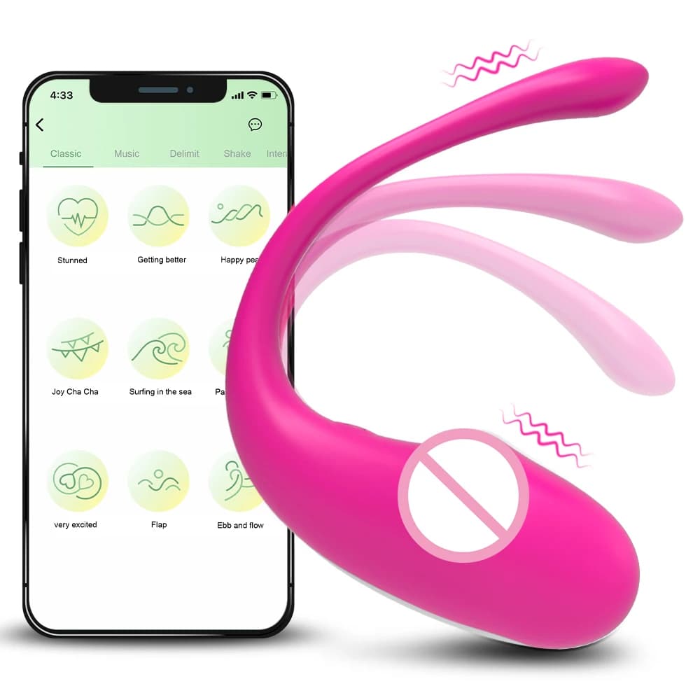 Uovo vibrante per biancheria intima indossabile con stimolatore clitorideo del punto G con telecomando Bluetooth APP per il giocattolo del sesso della masturbazione femminile