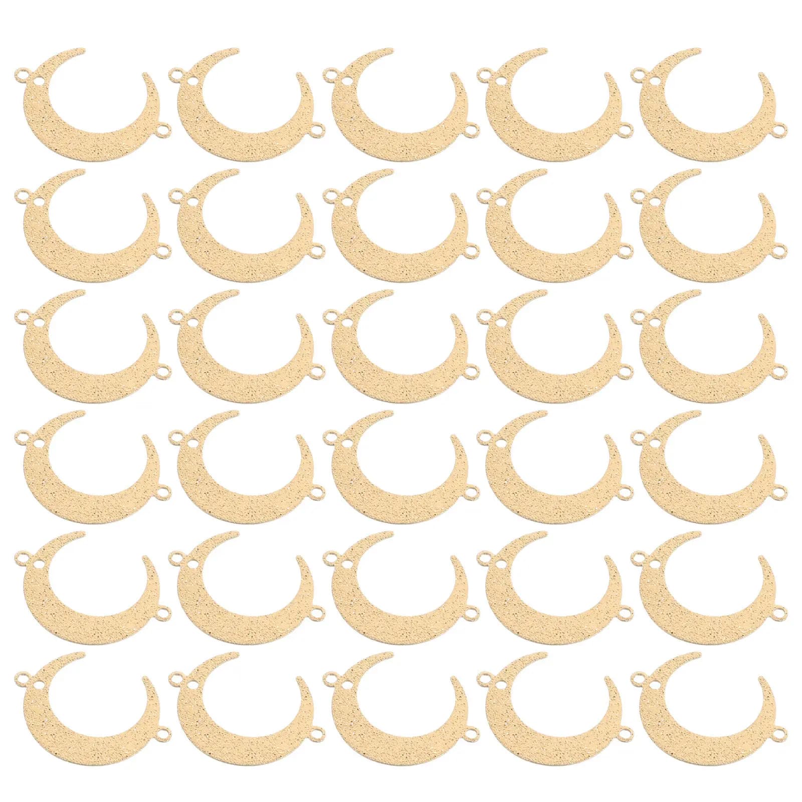 50 Pezzi Ciondoli a Forma di Luna per Creazione di Gioielli, Collane, Bracciali, Orecchini, Accessori Fai-da-Te, Design Elegante e Unico con Fasi Lunari
