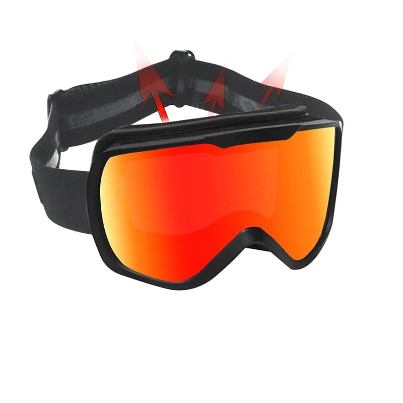 Occhiali da Sci per Uomo e Donna, Doppio Strato, UV400, Antiappannamento, Maschera da Sci, Occhiali da Neve