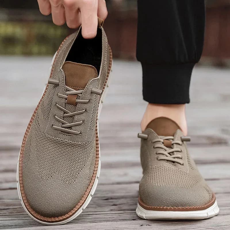 Scarpe casual da uomo Scarpe brogue classiche traspiranti Ammortizzazione Design a blocchi di colore Scarpe eleganti Sneakers versatili leggere