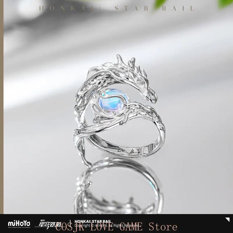 Official Original Dan Heng·Imbibitor Lunae Ring Game Honkai Star Rail Theme Impression Series Finger Ring Cosplay Birthday Gift