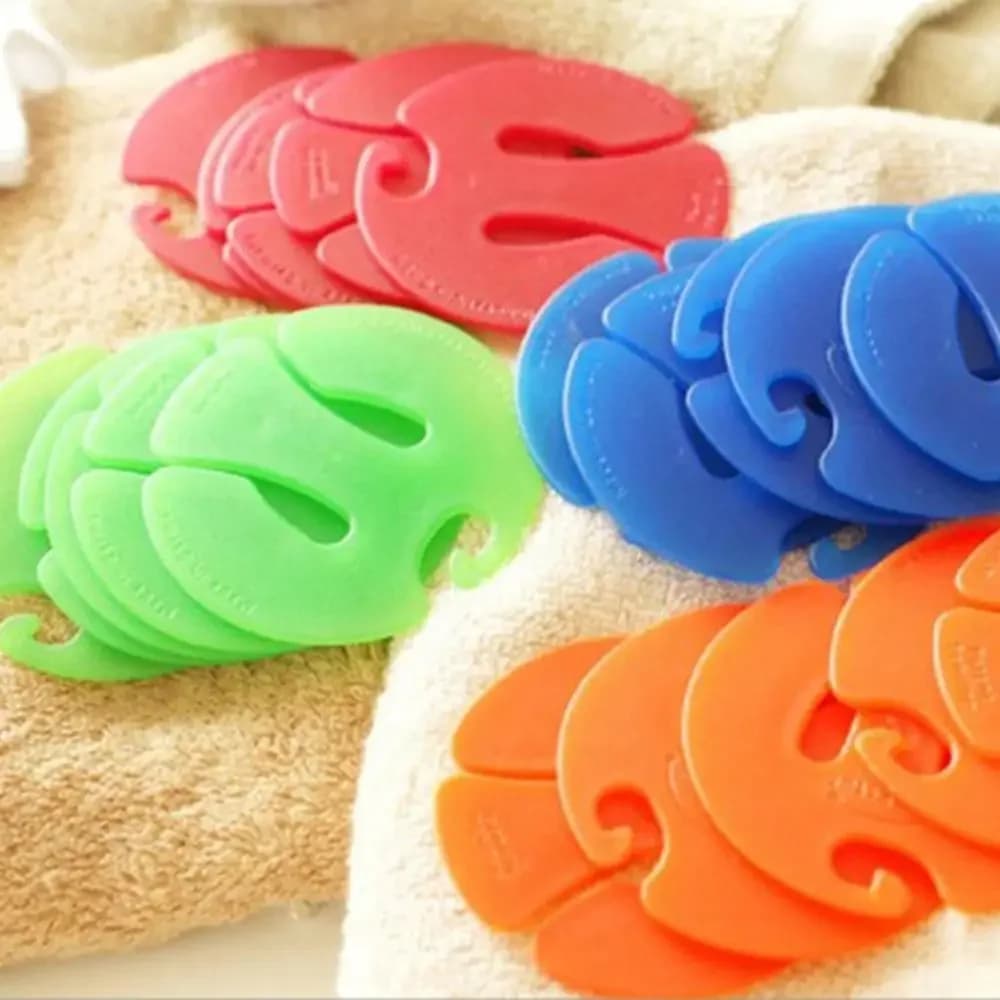 Mollette per Vestiti in Materiale PP Colorato per Biancheria Intima, Cravatte, Anelli Porta Calzini, Organizzatori per Calzini, Clip per Calzini