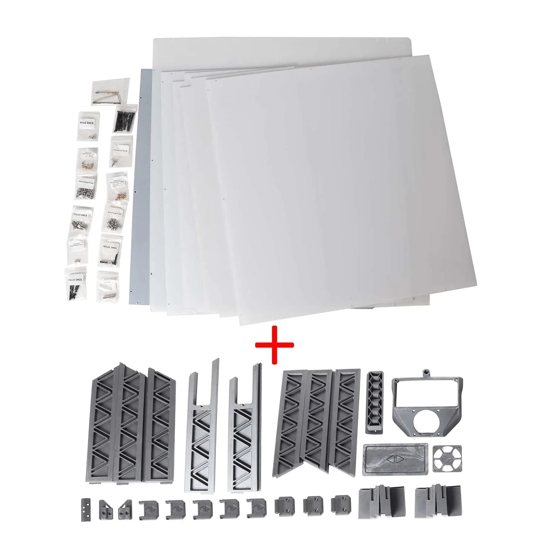 Kit completo di custodia per PC compatibile con stampante 3D SV08 – Parti stampate PETG-CF opzionale