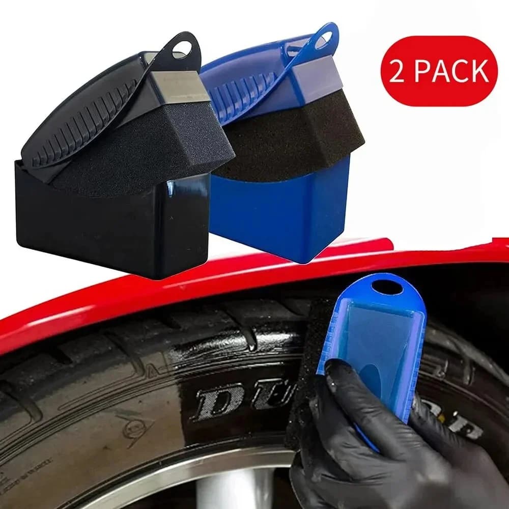 SEAMETAL Spazzola in spugna per lucidatura ruote per auto con coperchio ABS Lavaggio Pulizia Tamponi applicatori per medicazione contorno pneumatici