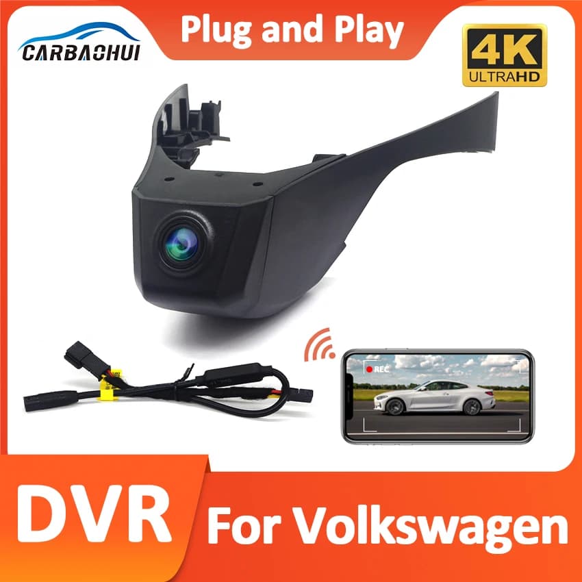 4K 2160P Plug And Play Facile Installazione Wifi Auto DVR Videoregistratore Per Volkswagen Passat 2019 2020 2021 2022 2023 APP di Controllo