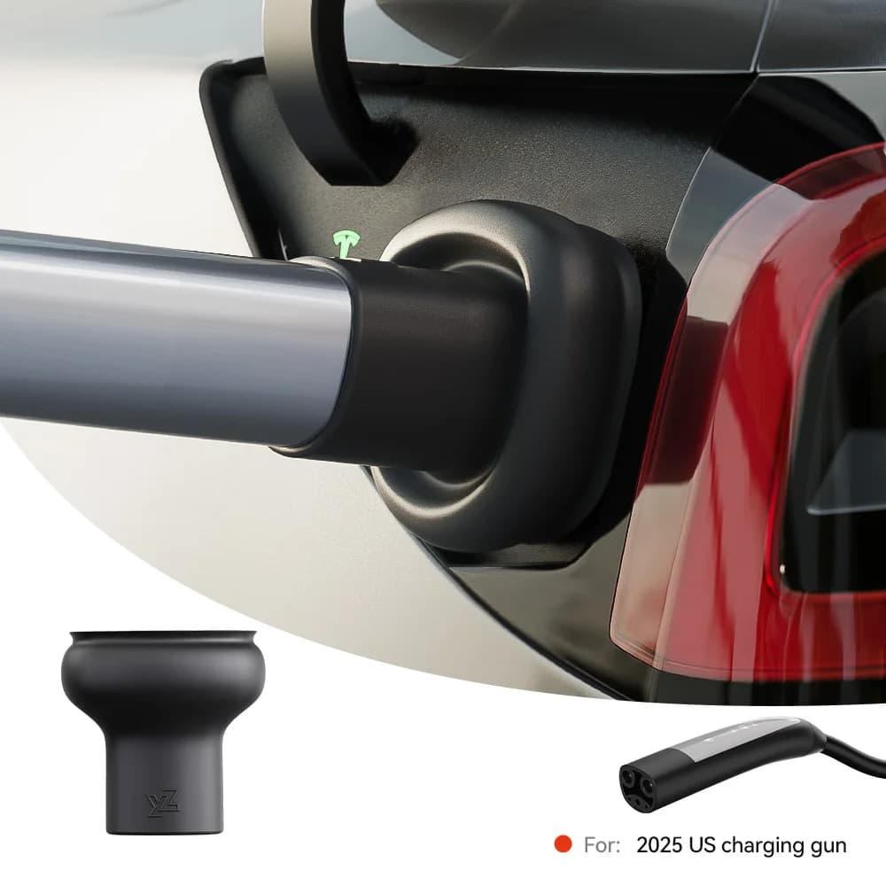Porta caricatore per veicoli elettrici YZ Copertura antipolvere antipioggia Coperture protettive in silicone per esterni per Tesla versione USA 2025