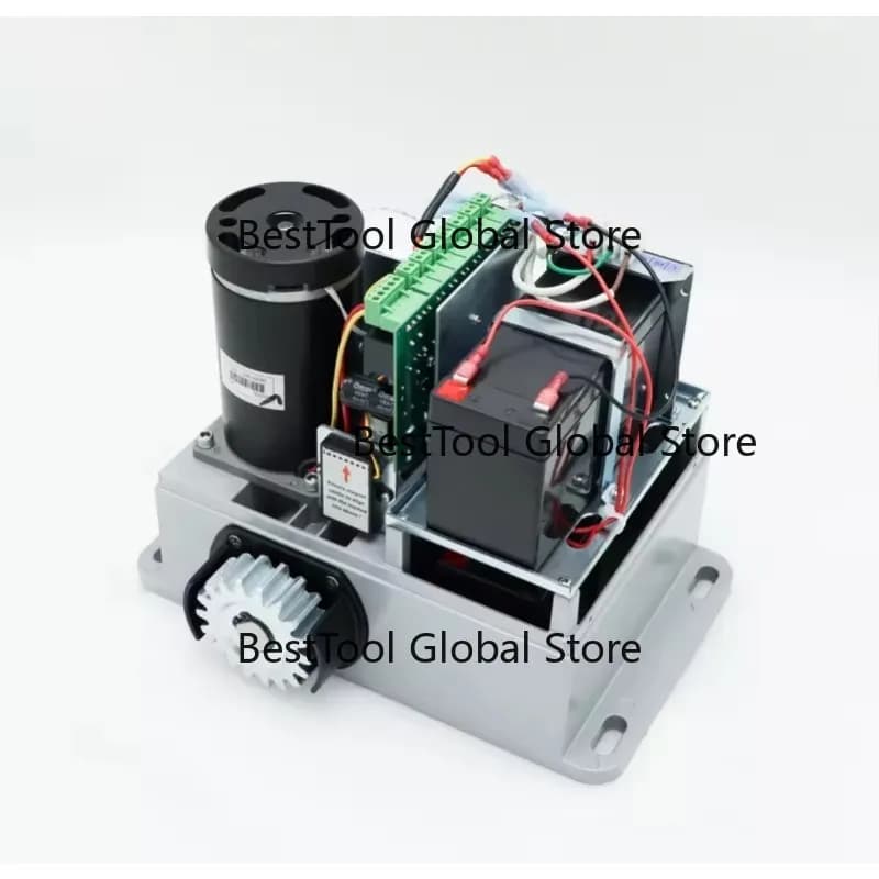 Operatore Automatico per Cancelli Pesanti da 1200kg, Motore Magnetico per Porte 24VDC con Batteria e Kit Pannello Solare