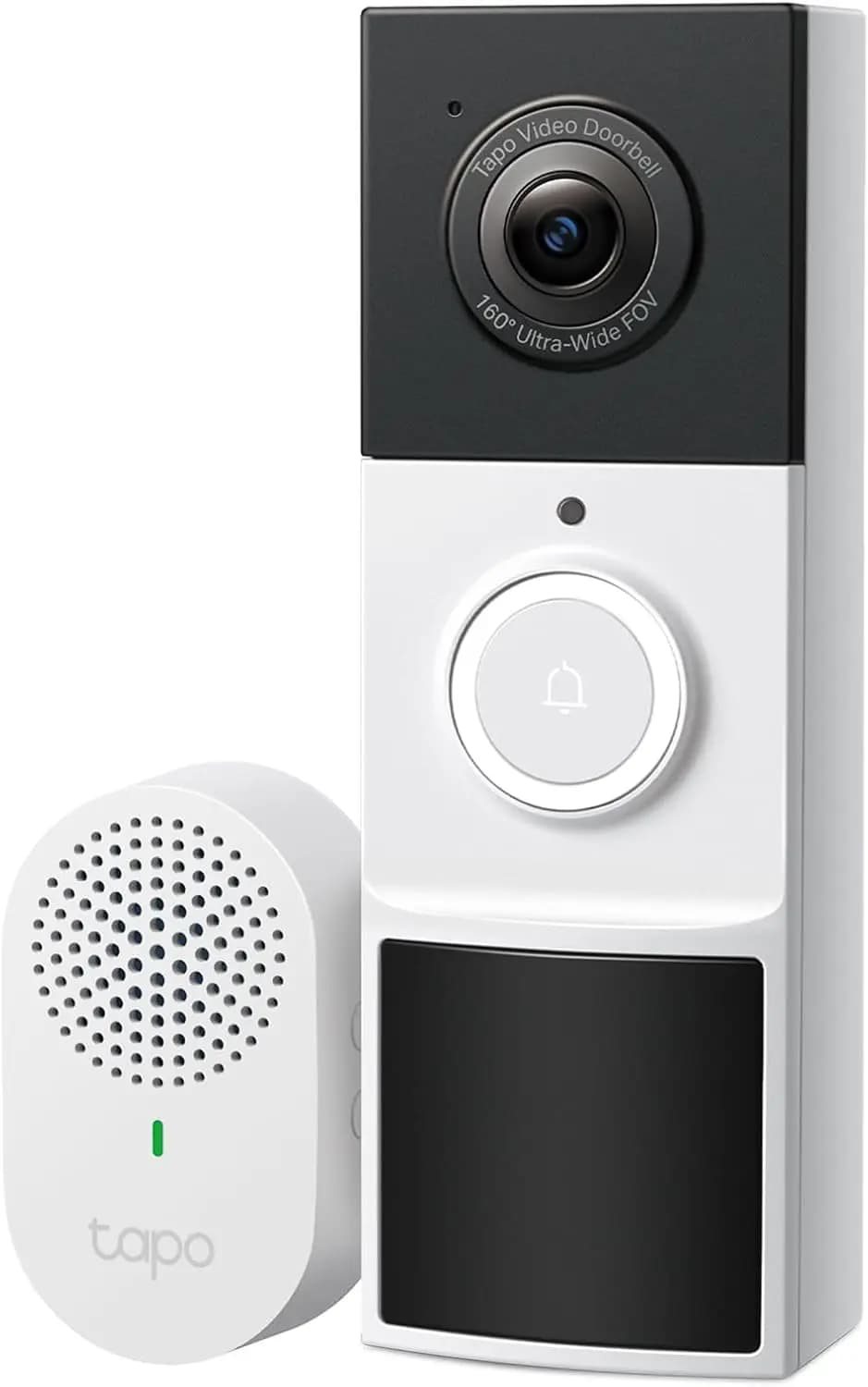 Campanello Video Wireless Smart 2K con Chime, 160° ° Visualizzazione, Rilevamento persone, Audio bidirezionale, Archiviazione locale