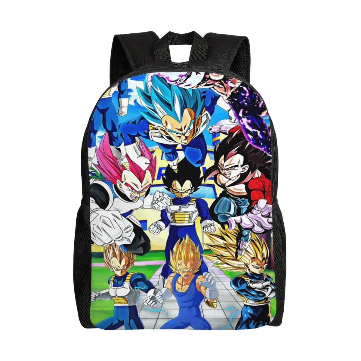 Zaino per laptop personalizzato V-Vegetaes Japan Animes, borsa per libri alla moda per uomo e donna, per studenti universitari, borse per fumetti