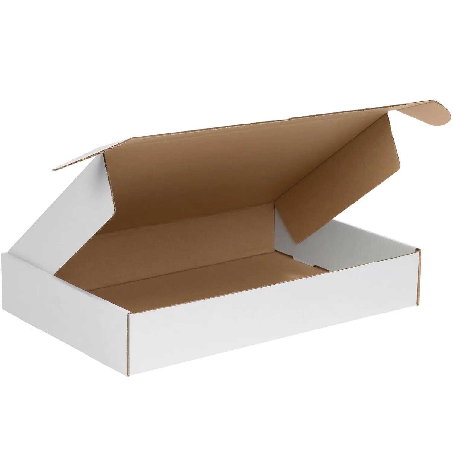 Scatole in Cartone Ondulato 18x12x3, Confezione da 25 - Buste Bianche per Spedizioni, Stoccaggio, Regali, Uso Aziendale