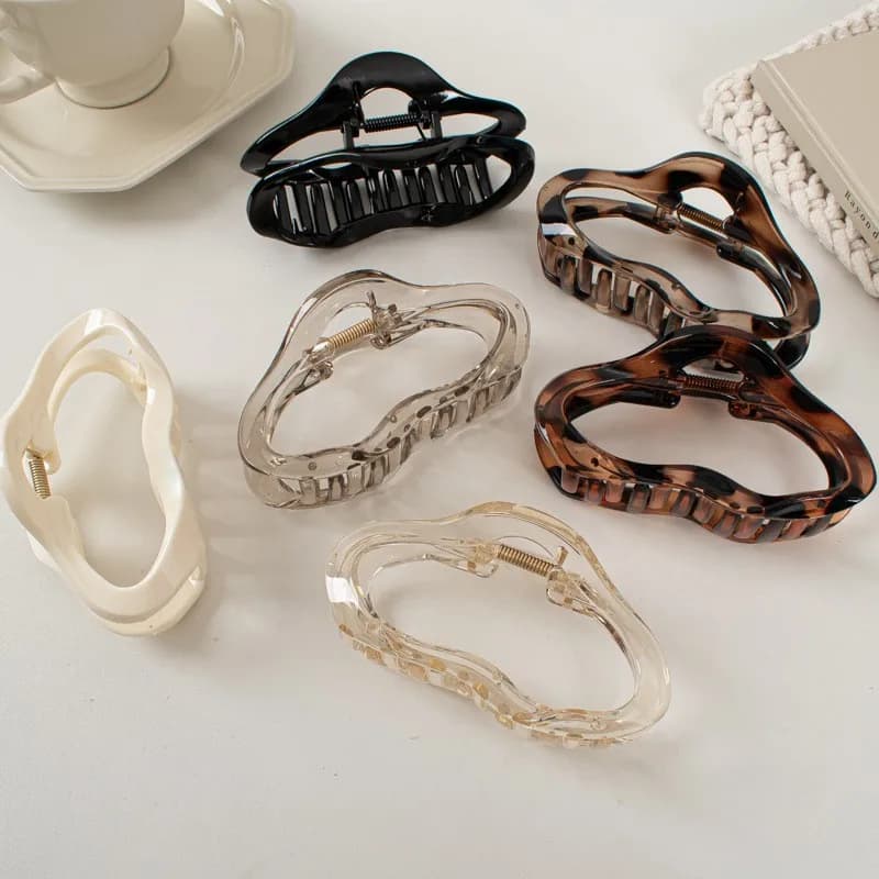 Irregular Digging Out Eyelashes Women Girls Turtle Big Crab Clamps For Hair Clips Accessories For Hair 2030