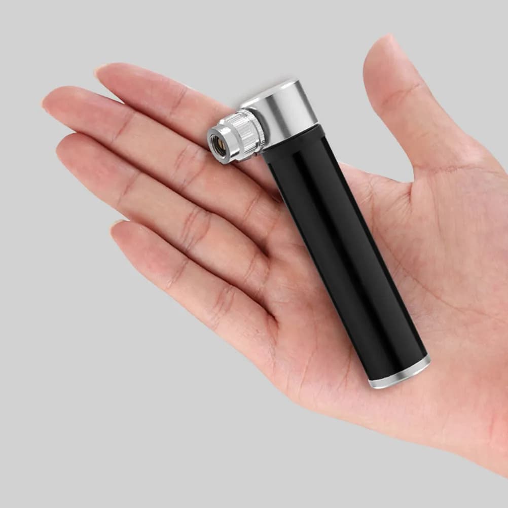Set Pompa Portatile Mini per Pneumatici Bici in Lega di Alluminio, Gonfiatore Manuale per Bici da Montagna e da Strada, con Blocco di Sicurezza
