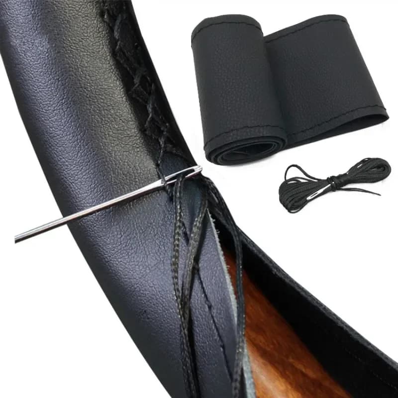 Car Cover 37/38CM Fa-da-te Soft leather braid design with inner kit with needle and wire