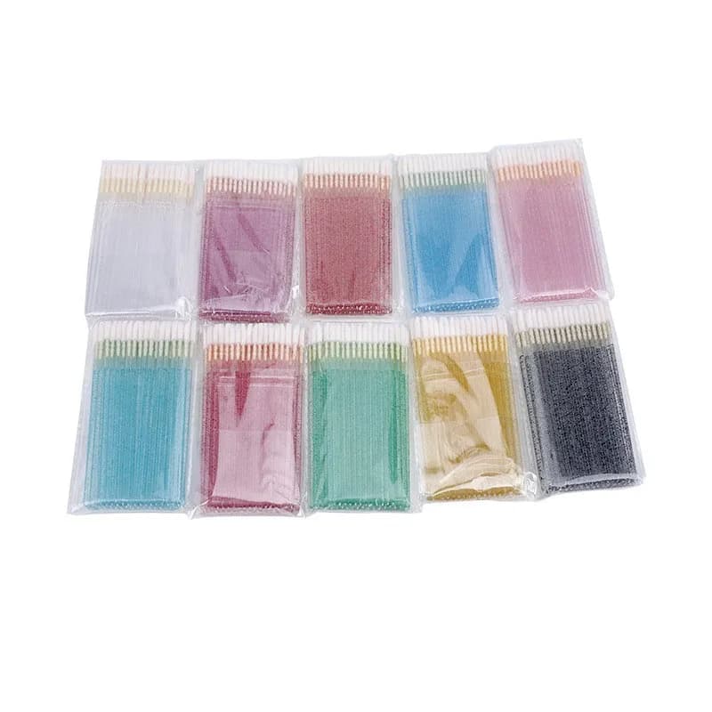 50Pcs Wholesale Disposable Lip Brush Individual Lash Cleaning Mascara Applicator Makeup Brushes for Eyelash Extension Removal
