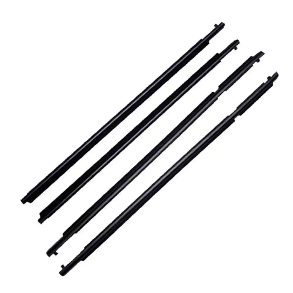 Guarnizione Esterna in Gomma ABS Nera per Finestrini Auto, Compatibile con Toyota Highlander Kluger 2009 - 2011