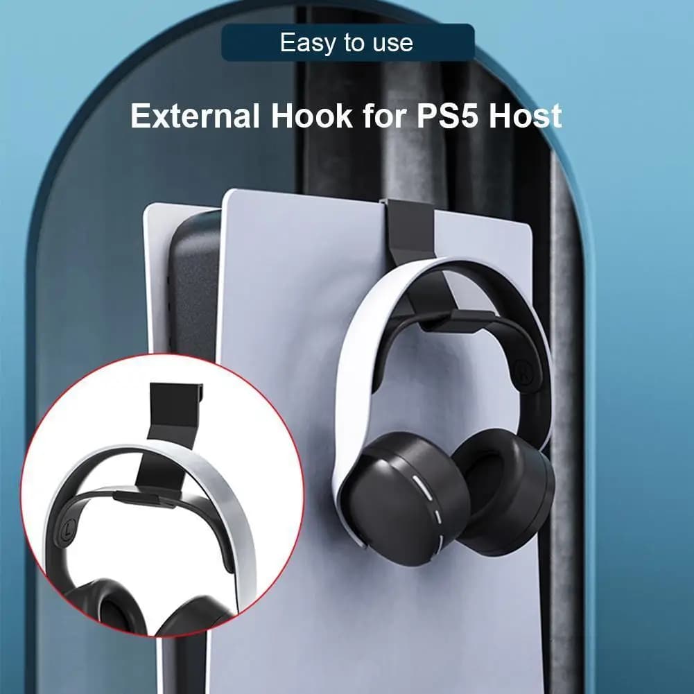 2 pezzi supporto per cuffie per console rack di stoccaggio gancio per cuffie da gioco gancio per console accessori per host PS5