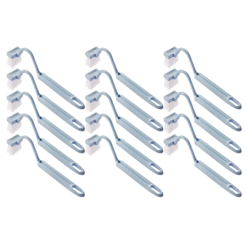 Set di 15 Spazzole per WC con Manico Lungo Curvo a S, Spazzola per Pulizia Bagno, Rimozione Macchie Ostinate, Impugnatura Antiscivolo