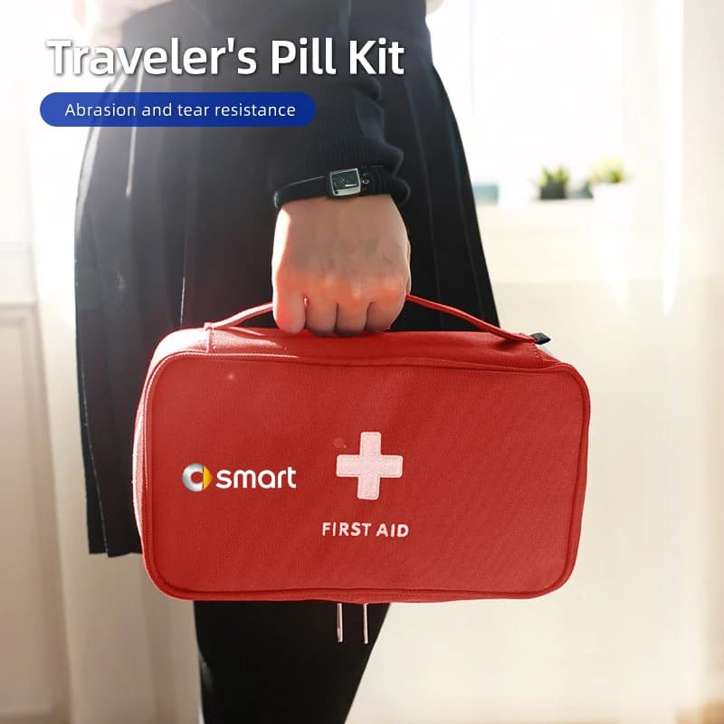 Borsa per medicinali portatile per auto Kit di pronto soccorso da viaggio per Smart Fortwo 451 450 453 EQ Forfour Coupe Cabrio Crossblade