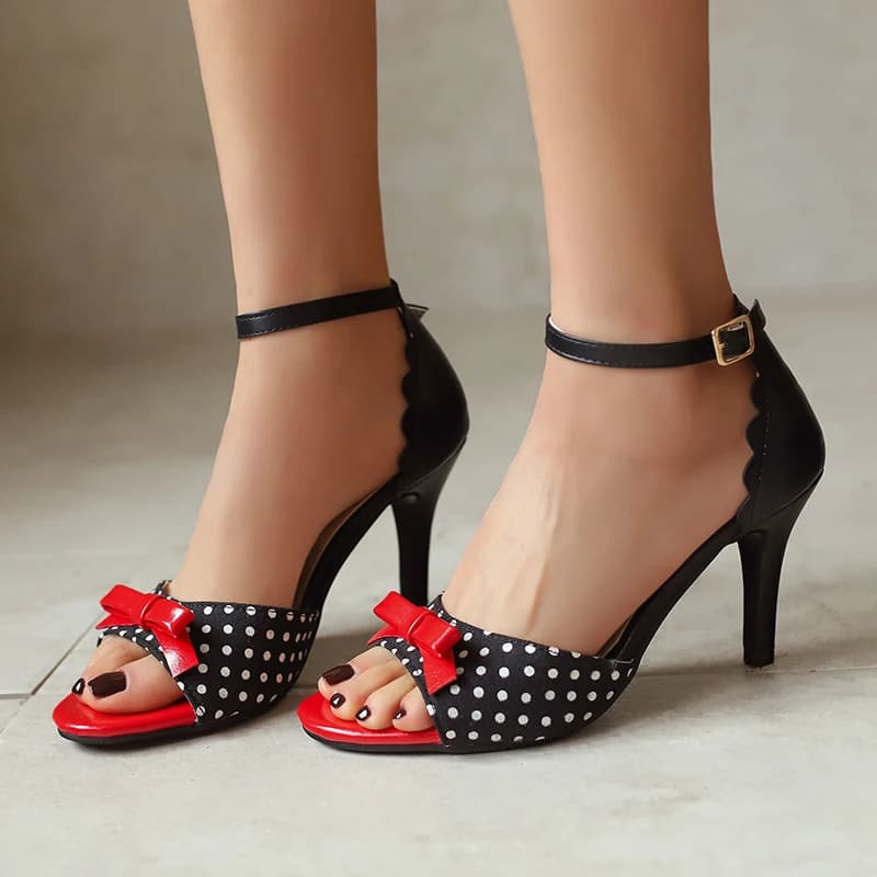 Cinturino Estate Sandali Gladiatore Scarpe Per Le Donne 2025 Dolce Nero Rosso Tacchi Alti Festa di Nozze Calzature Scarpe Da Donna di Grandi Dimensioni 45