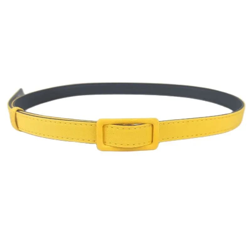Cintura decorativa gialla semplice Moda elastica Cintura larga elastica versatile Accessori per abiti da donna Copri vita maglione
