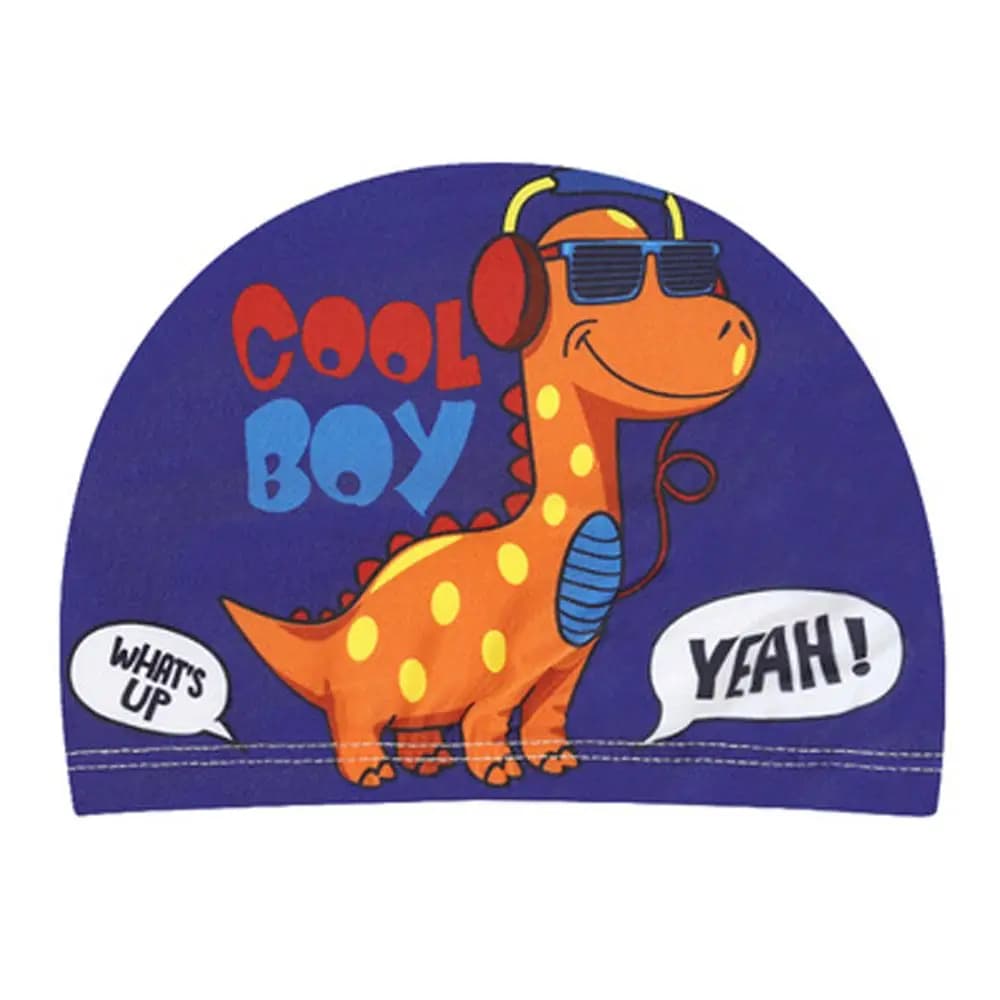 Swim Equipment Children Elastic Fabric Comfortable Swimming Cap Protect Ears Cap Swim Pool Hat Swim Accessiories