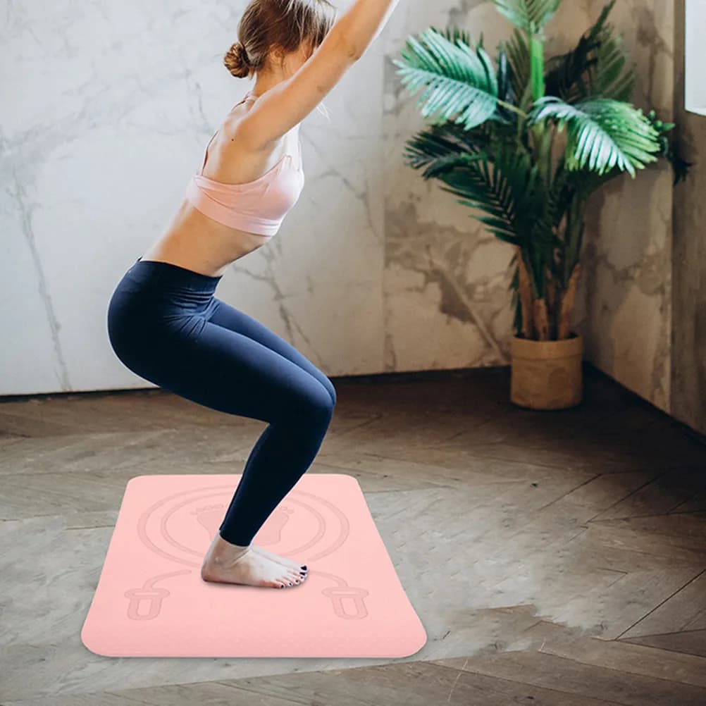 Tappetino Portatile in TPE per Saltare alla Corda, Antiscivolo e Insonorizzante, per Yoga, Pilates, Aerobica, Fitness, Esercizi a Casa, Tappetino Silenzioso per Saltare