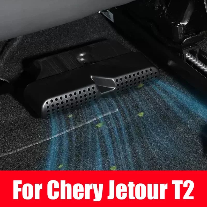 Per Chery Jetour T2 2023 2024 2025 accessori nuovissimo ABS copertura della presa d'aria dell'auto sotto il sedile coperture della presa del condotto del condizionatore d'aria