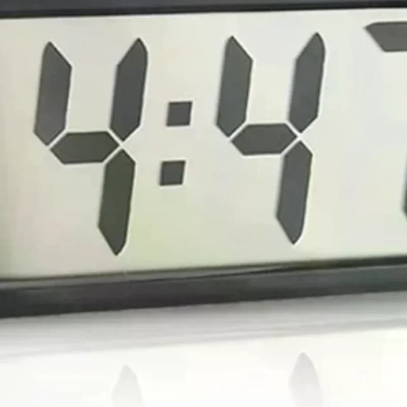 Mini Digital Table Clock Battery Powered Now Date Display 12 Hours Table Clock LCD Wall Clock with Battery AG10