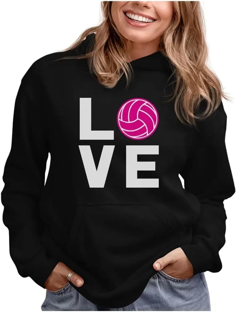 Felpa con cappuccio unisex Tstars Eat Sleep Pallavolo Ripeti Felpe con cappuccio per donne Fan Giocatori di squadra Felpa con cappuccio