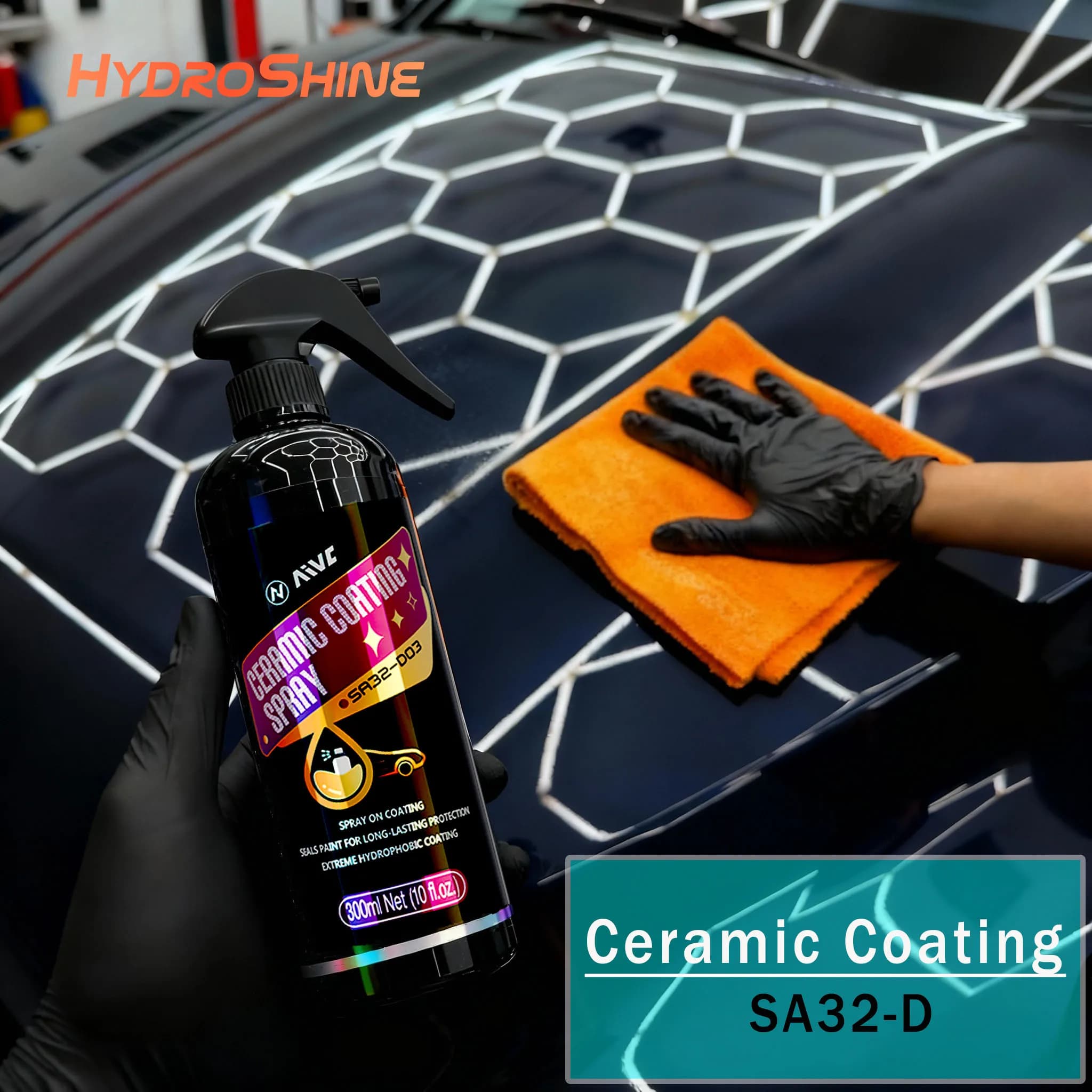 Spray per rivestimento ceramico, rivestimento liquido, strato idrofobico a nano cristalli, vernice lucidante, vernice ad alta lucentezza, accessorio facile da applicare