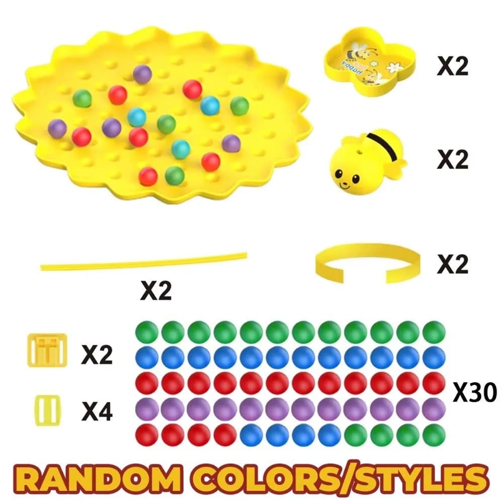Gioco da Tavolo Interattivo Genitore-Unisex 'Little Bumblebee' per Allenamento della Concentrazione, Gioco di Pesca Magnetico Multifunzionale